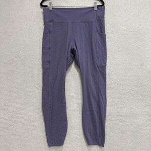 REI Co-op Leggings Women XL Purple High Rise Pocket Leggings Yoga Pants Athletic